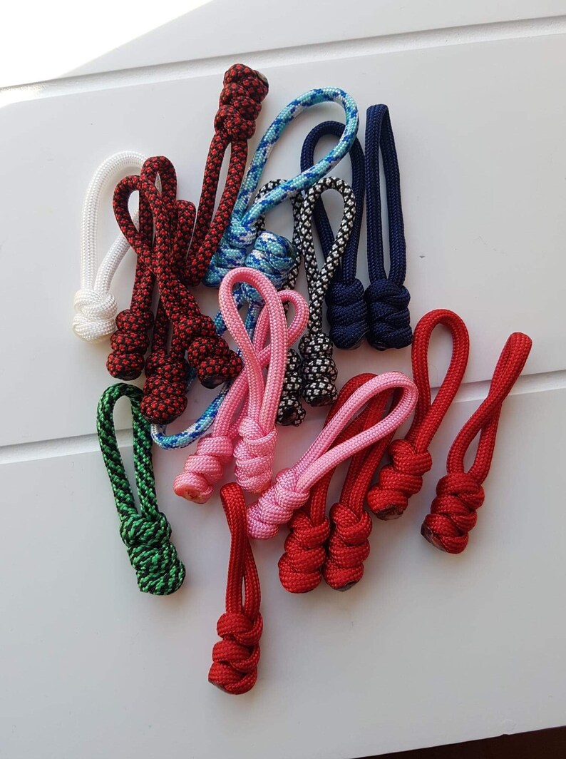 Paracord Snake Knot Zipper pull Etsy