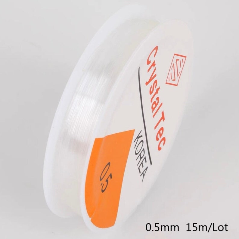 Transparent elastic thread for bracelet making 0.5mm