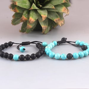 Couples Bracelet Bracelets Set of 2 Couples Relationship Jewelry Companions Long Distance Set Matching Bracelet Beaded Friendship Bracelet