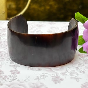 Ethically Sourced Natural Horn Jewelry Horn Cuff Bangle Bracelet Purely Handcrafted Vintage Style Designer Fashion Jewelry Gift Sale