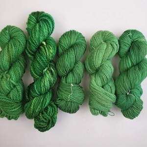 Hand dyed yarn, Loyal and True, Indie Dyed, Small Batch, sock, dk, worsted, bulky, super bulky, superwash, Merino, nylon, semi tonal, green