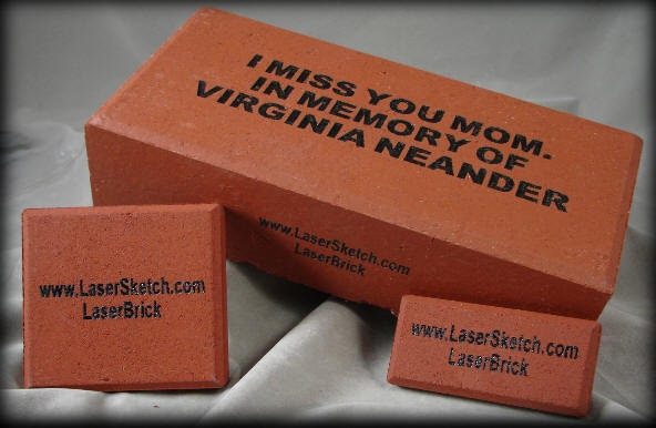 Laser Engraved Personalised Brick, Ideal for a Special Gift