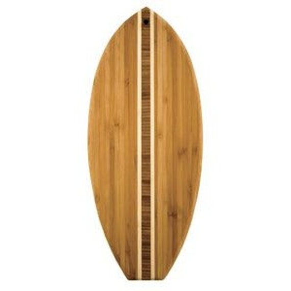 Picnic Time Surfboard-Shaped Cutting Board & Tools