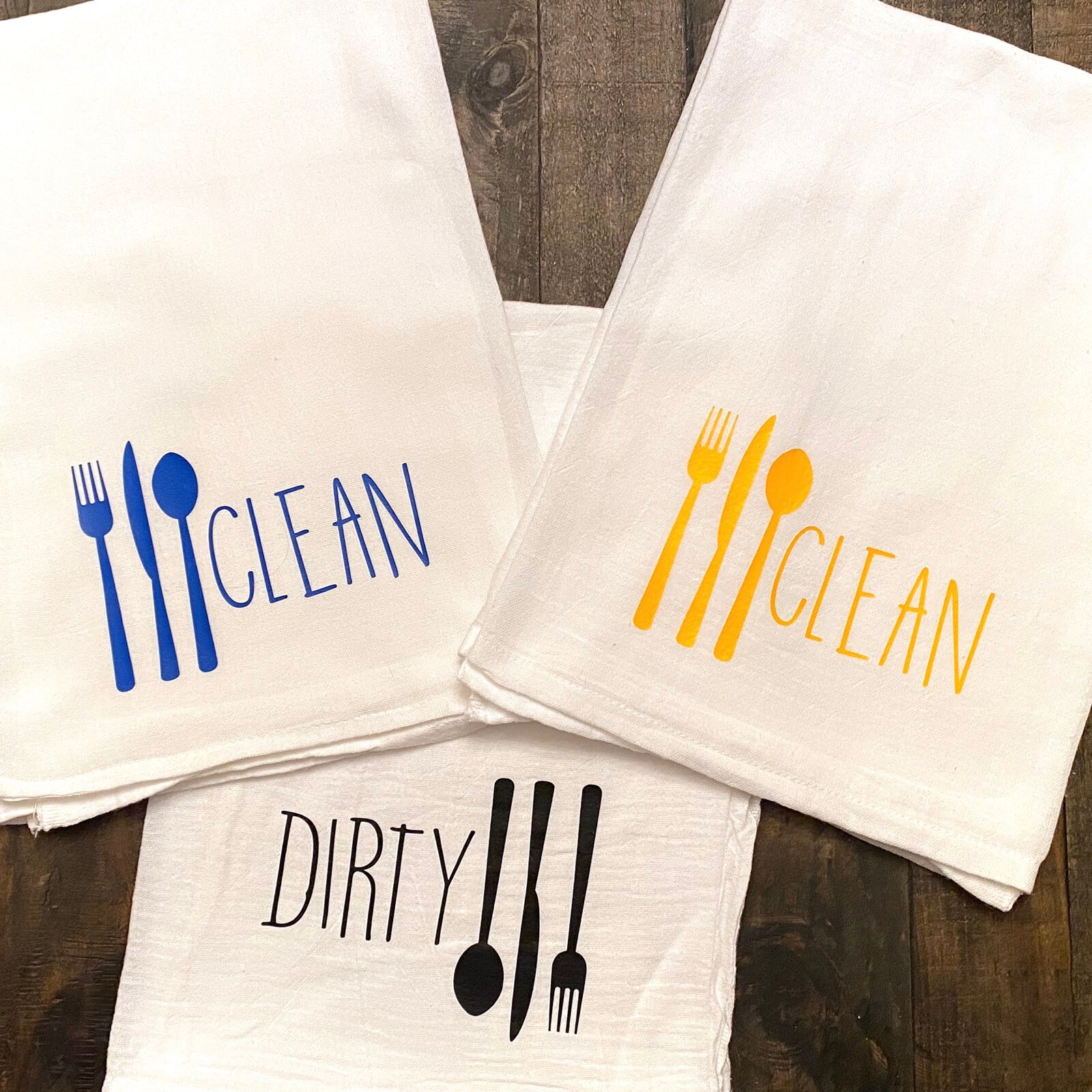 Clean Dirty Dishwasher Towel, Clean/dirty Towel, Clean or Dirty Dish