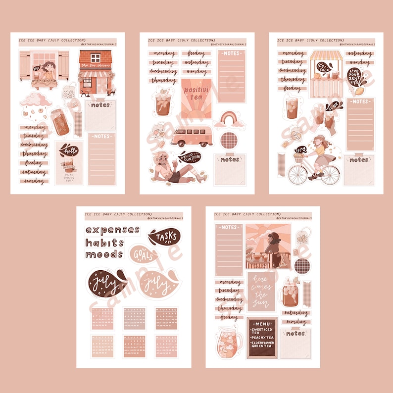 Printable Aesthetic Stickers For Journal