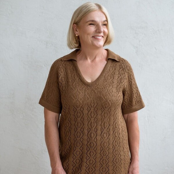 Sleeveless Lace Detail Stretch Knit Blouse main image 0