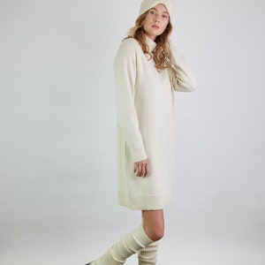 Black knitted leg warmers, Merino wool leg warmers, Knit boot socks, Knit wool leg warmers, Knit boot cuffs image 6