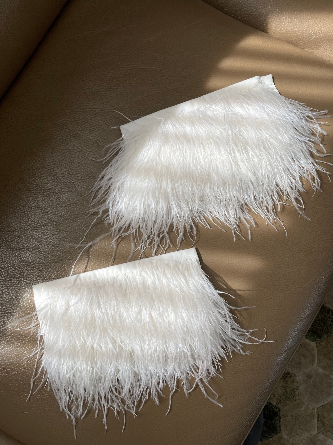 Ostrich Feather Cuffs White Feather Bracelets Wrist Etsy