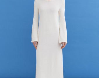 petite a line wedding dresses Elegant A-Line Pleated Long Sleeves Maxi Chiffon Formal Dress
