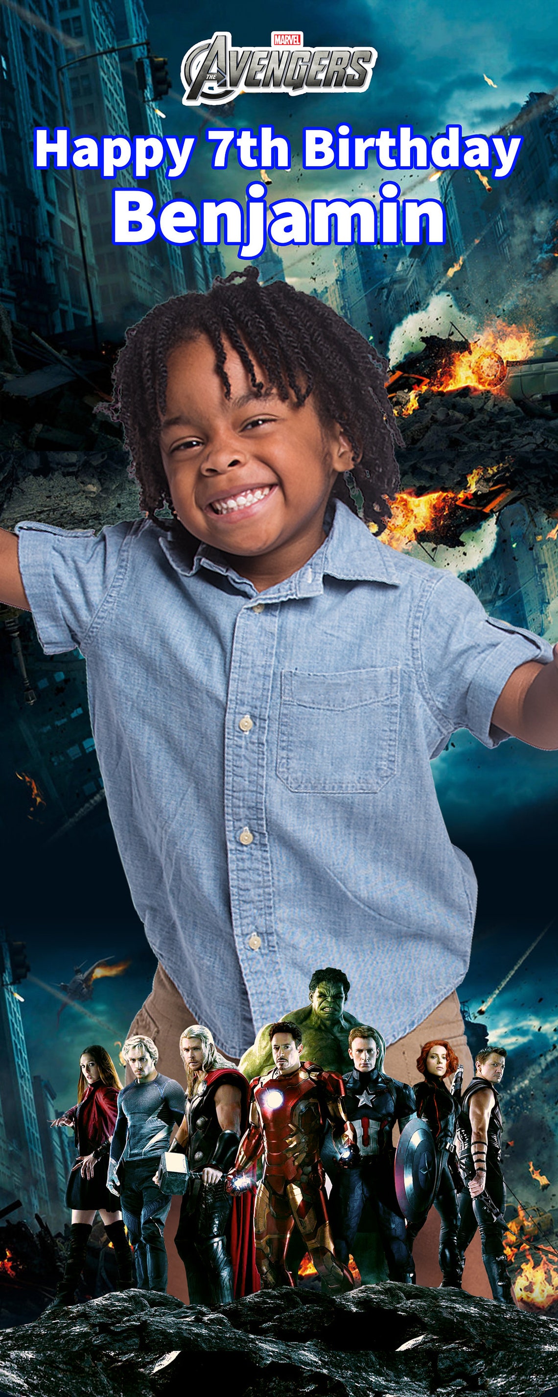 Custom Avengers Birthday Vinyl Banner Avengers Party Banner - Etsy