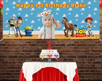 Custom Toy Story Birthday Banner, Toy Story Vinyl Banner, Toy Story Party, Toy Story Backdrop, Woody Banner, Buzz lightyear Backdrop