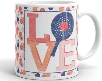 Paddle Mug, Gift for paddle players, Platform tennis gift, Paddle partner gift
