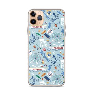 Wildwood, NJ Clear Case for iPhone® protective case with Wildwood New Jersey shore artwork