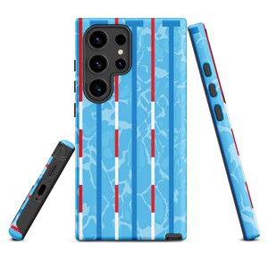 Schwimmbad Design Robuste Hülle für Samsung® Geschenk für Schwimmer