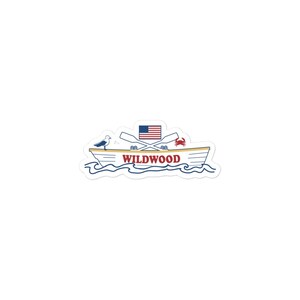 Wildwood NJ Lifeguard Boat decal vinyl Bubble-free stickers