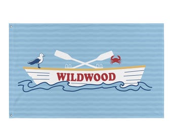 Wildwood NJ decorative Flag banner