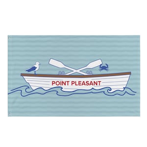 Point Pleasant Beach NJ decorative flag banner