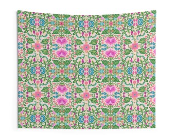 Wall Tapestry for dorm, home decor, or gift - Pastels floral boho design