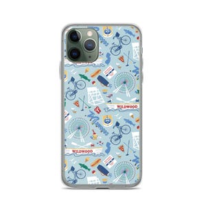Wildwood, NJ Clear Case for iPhone® protective case with Wildwood New Jersey shore artwork