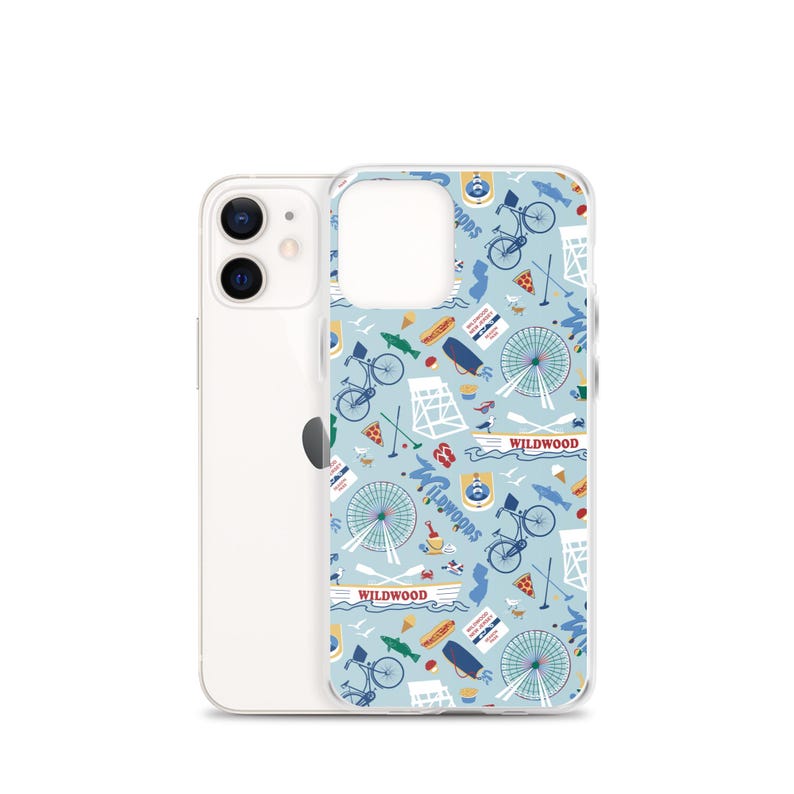 Wildwood, NJ Clear Case for iPhone® protective case with Wildwood New Jersey shore artwork