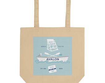 Avalon NJ Eco-draagtas voor strand en markt