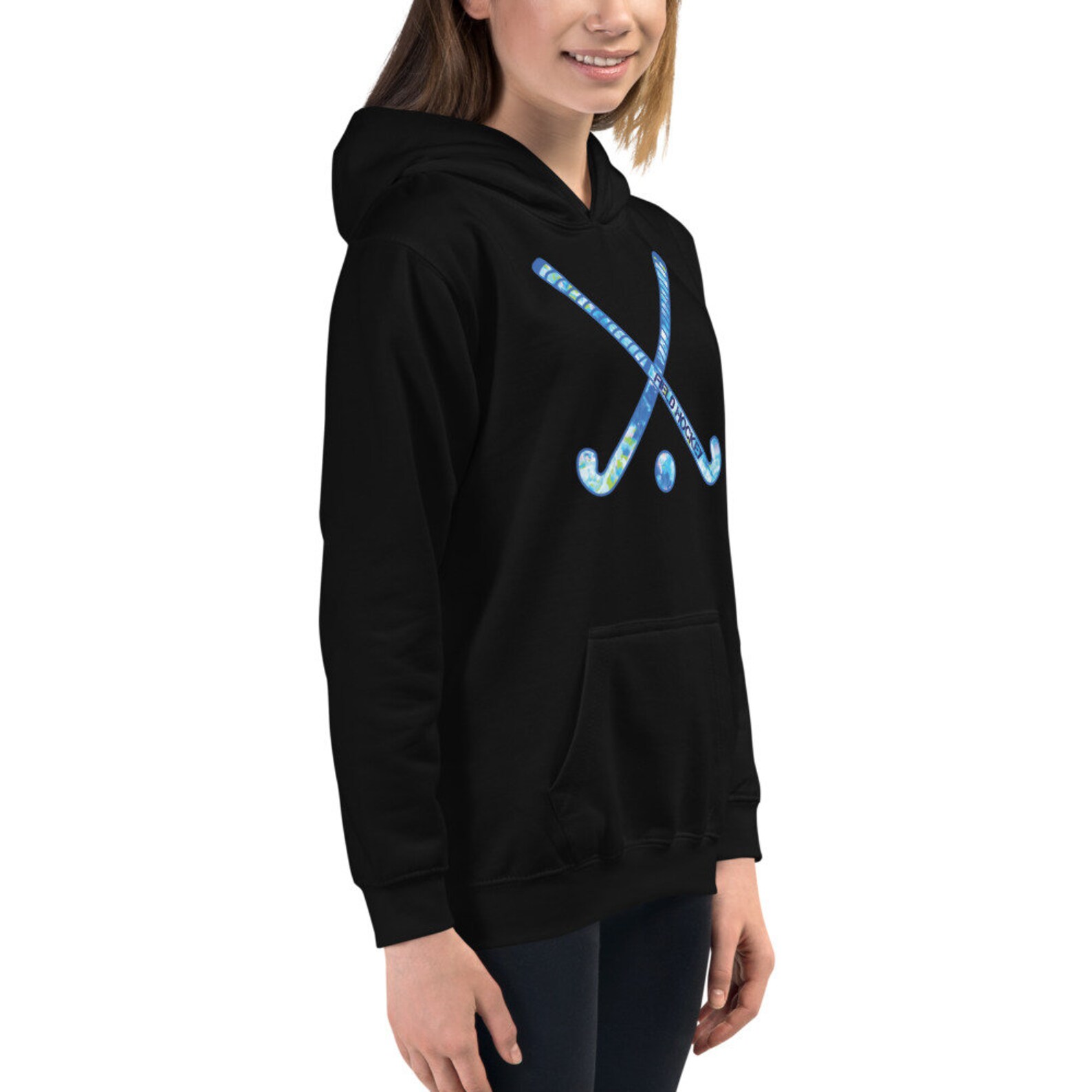 Field Hockey Kids Hoodie Youth Field Hockey Unisex Hooded Etsy