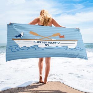 Shelter Island, NY beach and bath Towel