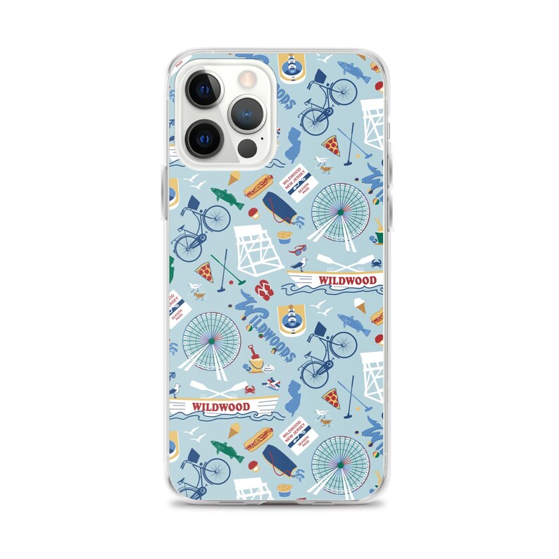 Wildwood, NJ Clear Case for iPhone® protective case with Wildwood New Jersey shore artwork