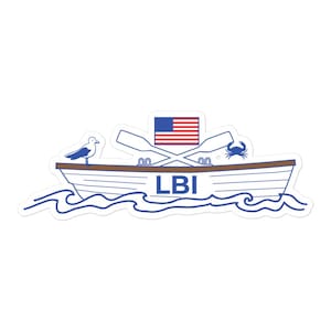 LBI vinyl decal, Long Beach Island, NJ Bubble-free stickers