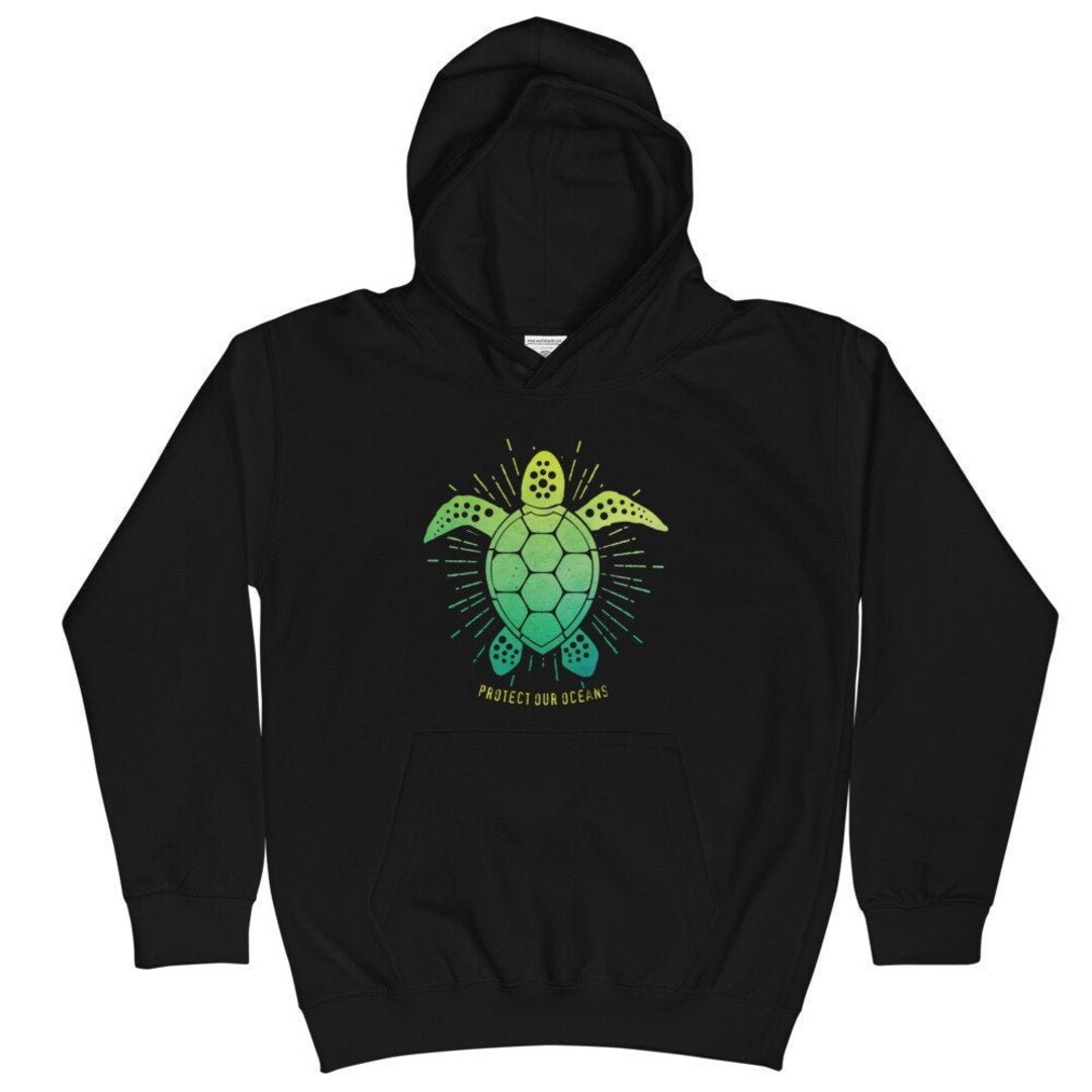 Sea Turtle Kids Hoodie Unisex Youth Hooded Sweatshirt Sea - Etsy