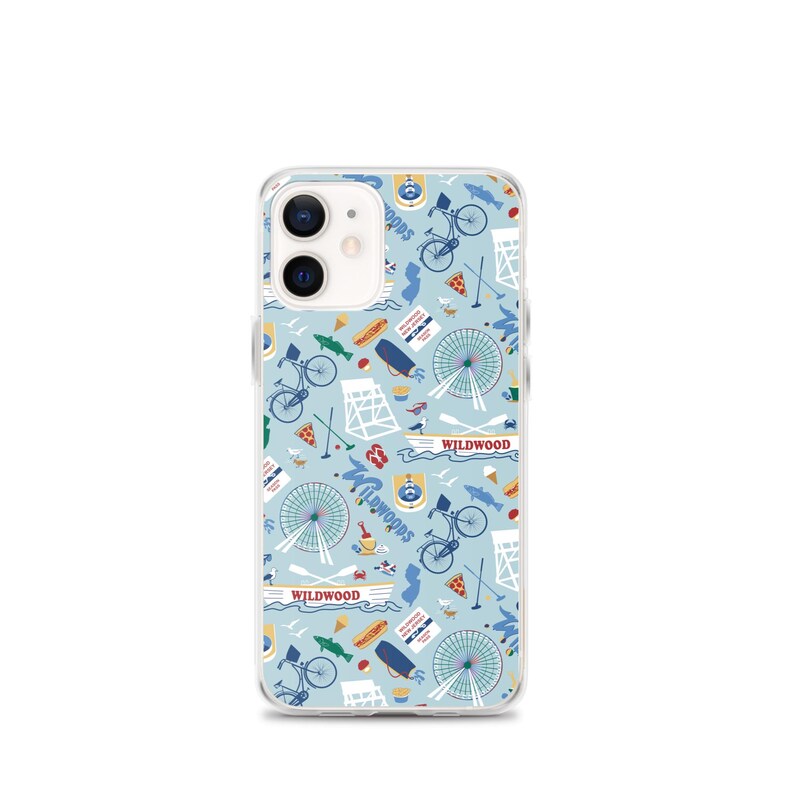 Wildwood, NJ Clear Case for iPhone® protective case with Wildwood New Jersey shore artwork