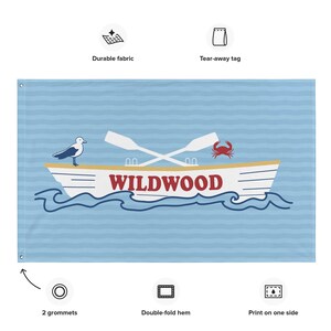 Wildwood NJ decorative Flag banner