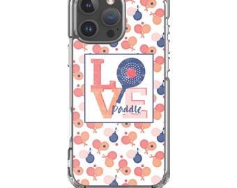 パドルLOVEクリアケース iPhone®用 携帯ケース パドルプレイヤーへのギフト