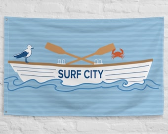 Surf City, decoratieve LBI Jersey Shore-vlag