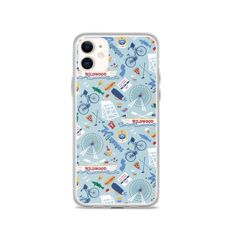 Wildwood, NJ Clear Case for iPhone® protective case with Wildwood New Jersey shore artwork