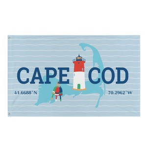 Cape Cod Decorative Flag fabric Banner