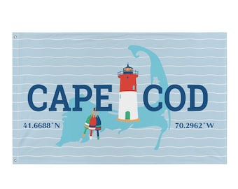 Cape Cod Decorative Flag fabric Banner
