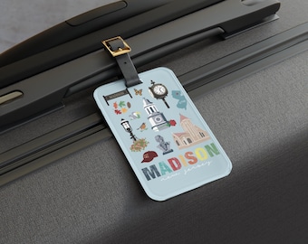 Madison NJ Luggage tag