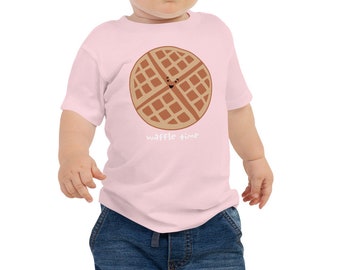 Waffle Time Baby Jersey Short Sleeve Tee, Cute baby tshirt gift with waffle design, Waffle lover, Cute baby gift boy or girl, Waffle tee