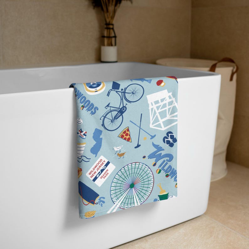 Wildwood, NJ Beach and Bath Towel