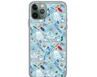 North Wildwood NJ Clear Case for iPhone® protector New Jersey gift