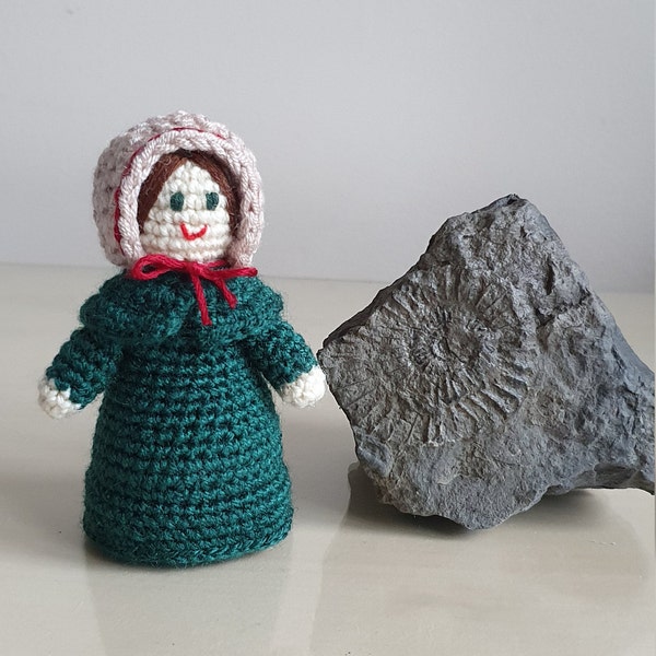 Pocket Mary Anning Doll Crochet Pattern