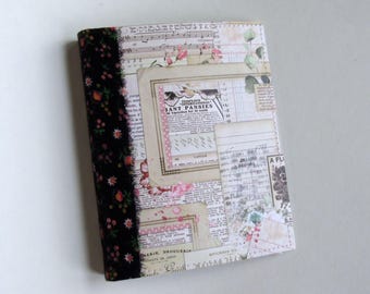 Glue Book Handmade OOAK Vintage Style Text Love