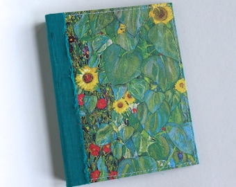 Glue Book Handmade OOAK Sunflowers Leaves
