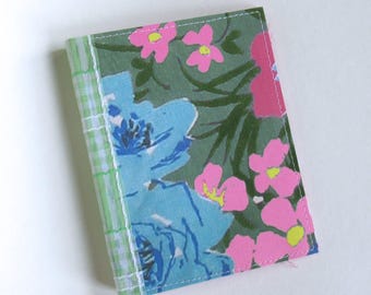 Glue Book Handmade OOAK Large Flowers Flocked
