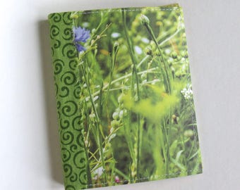 Glue Book Handmade OOAK Green Field