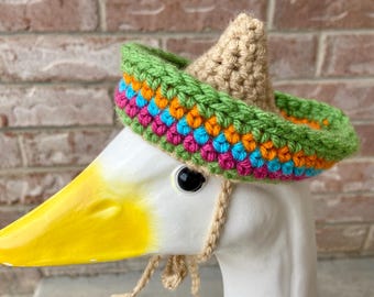 Crochet Sombrero for Large Goose : Cinco De Mayo