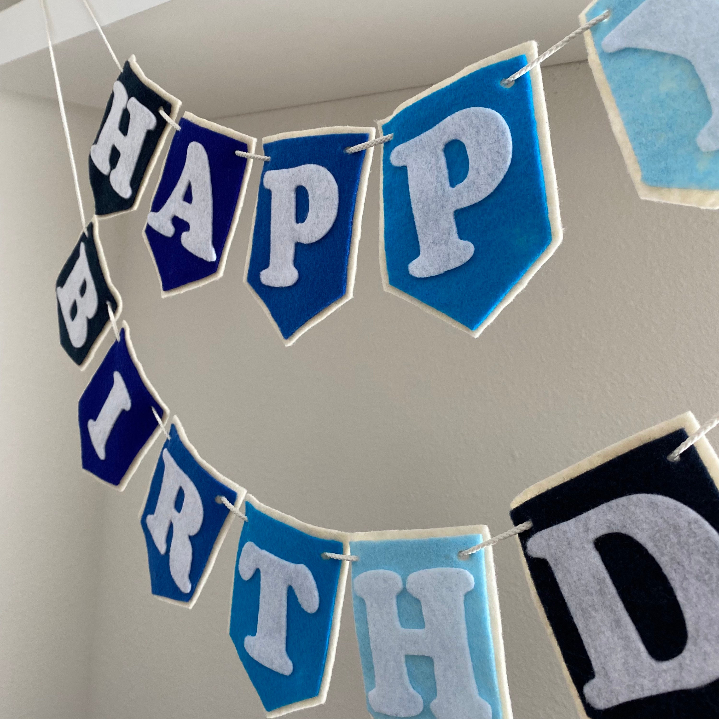 Happy Birthday Partybanner – Holografisch, Blau, 3,9 M Lang, Für Innen & Außen
