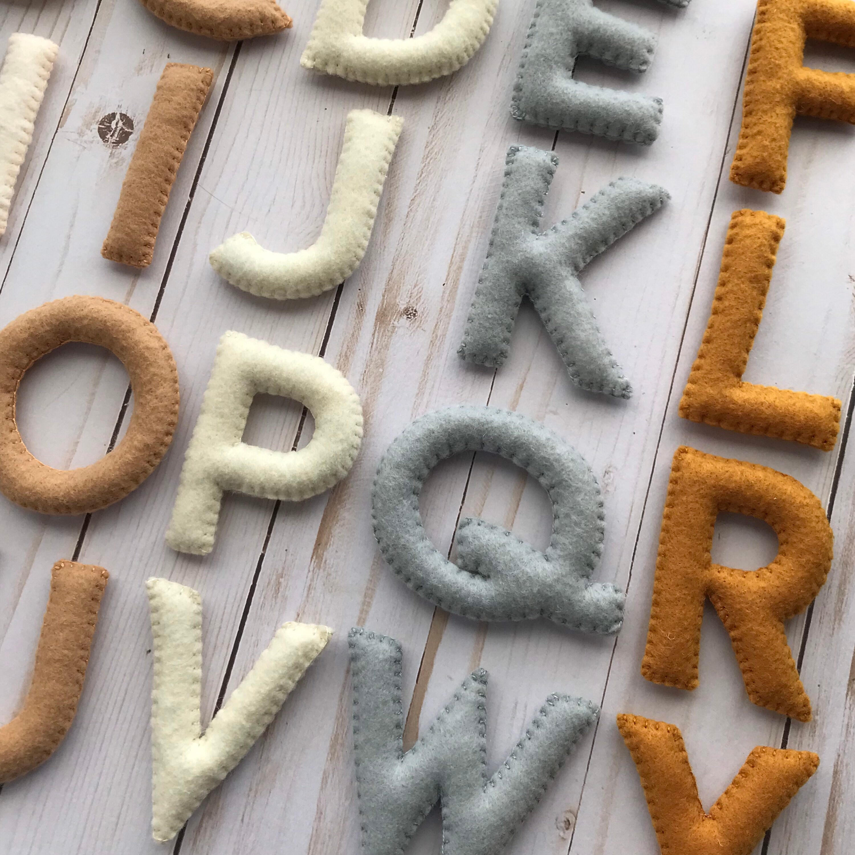 Felt letters felt alphabet preschool alphabet learning Etsy