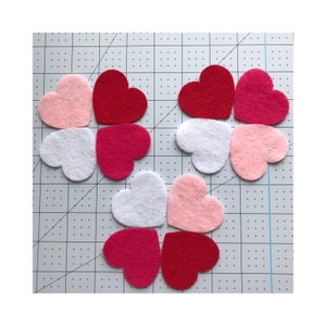 Felt heart die cut, mothers day decor, felt hearts ornaments, valentine’s heart, wedding favors ornament, valentines day decorations, hearts